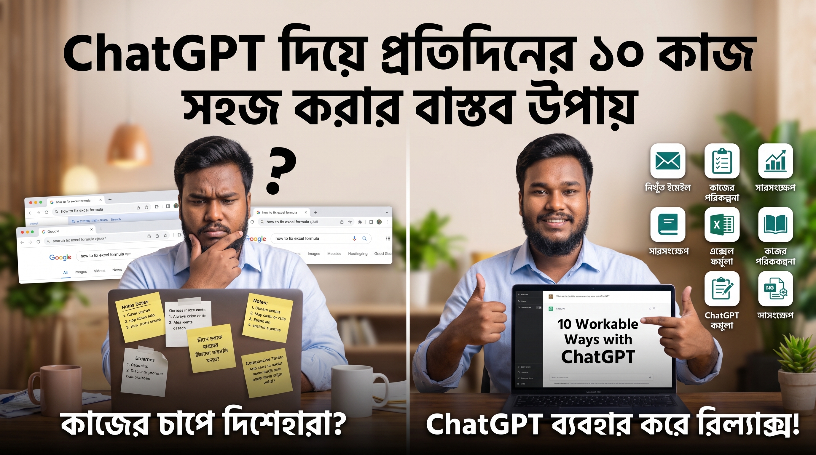 ChatGPT দিয়ে প্রতিদিনের ১০টি কাজ সহজে করার বাস্তব উপায়