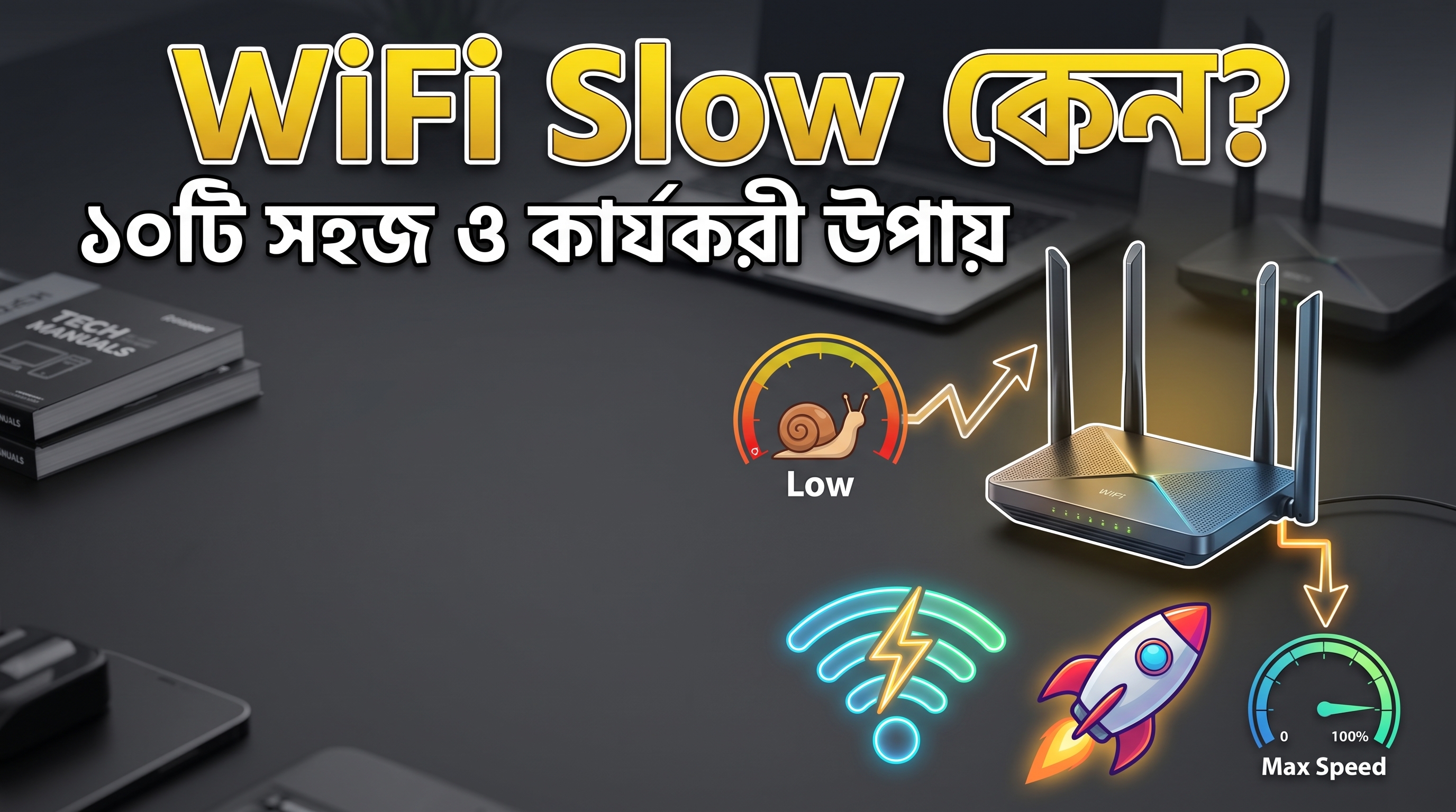 WiFi Slow কেন? Internet Speed বাড়ানোর ১০টি সহজ ও কার্যকরী উপায়